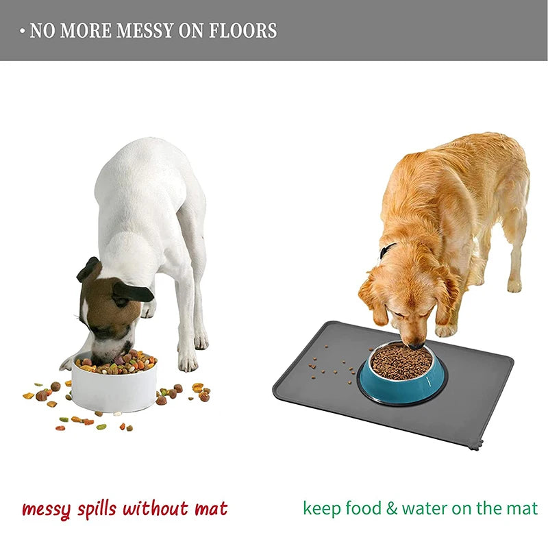 Puppy Dogs Feeding Drinking Mat Easy Washing Placemat