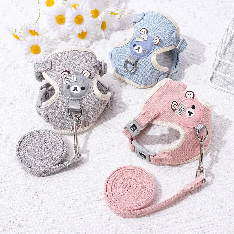 Pet Cat Bunny Collar Chest Strap Dog